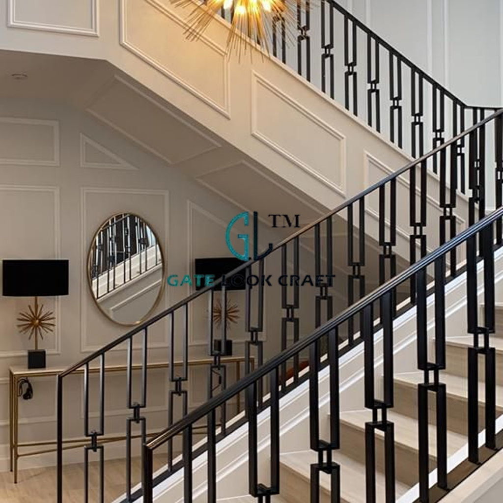 Staircase Railing design 6 by Gate Look Craft