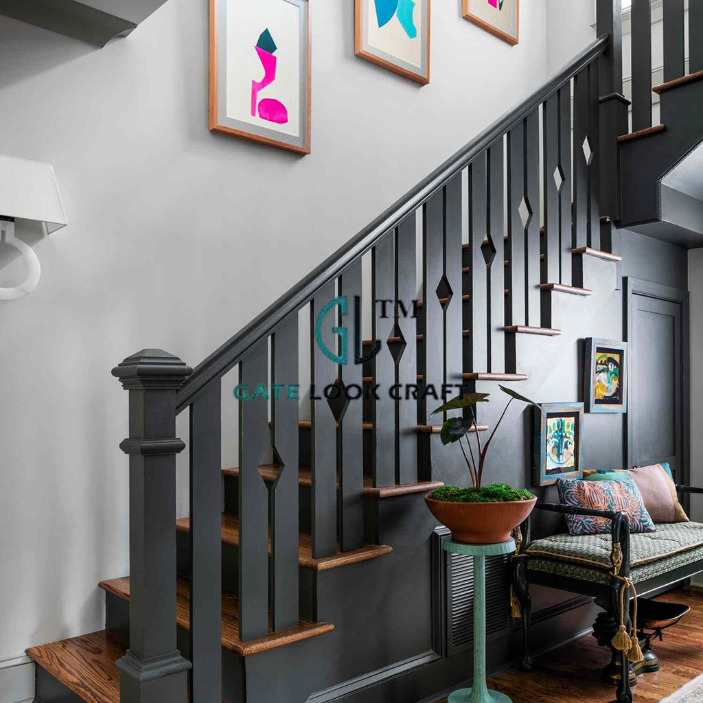 Staircase Railing design 7 by Gate Look Craft
