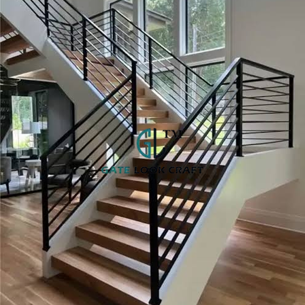Staircase Railing design 8 by Gate Look Craft